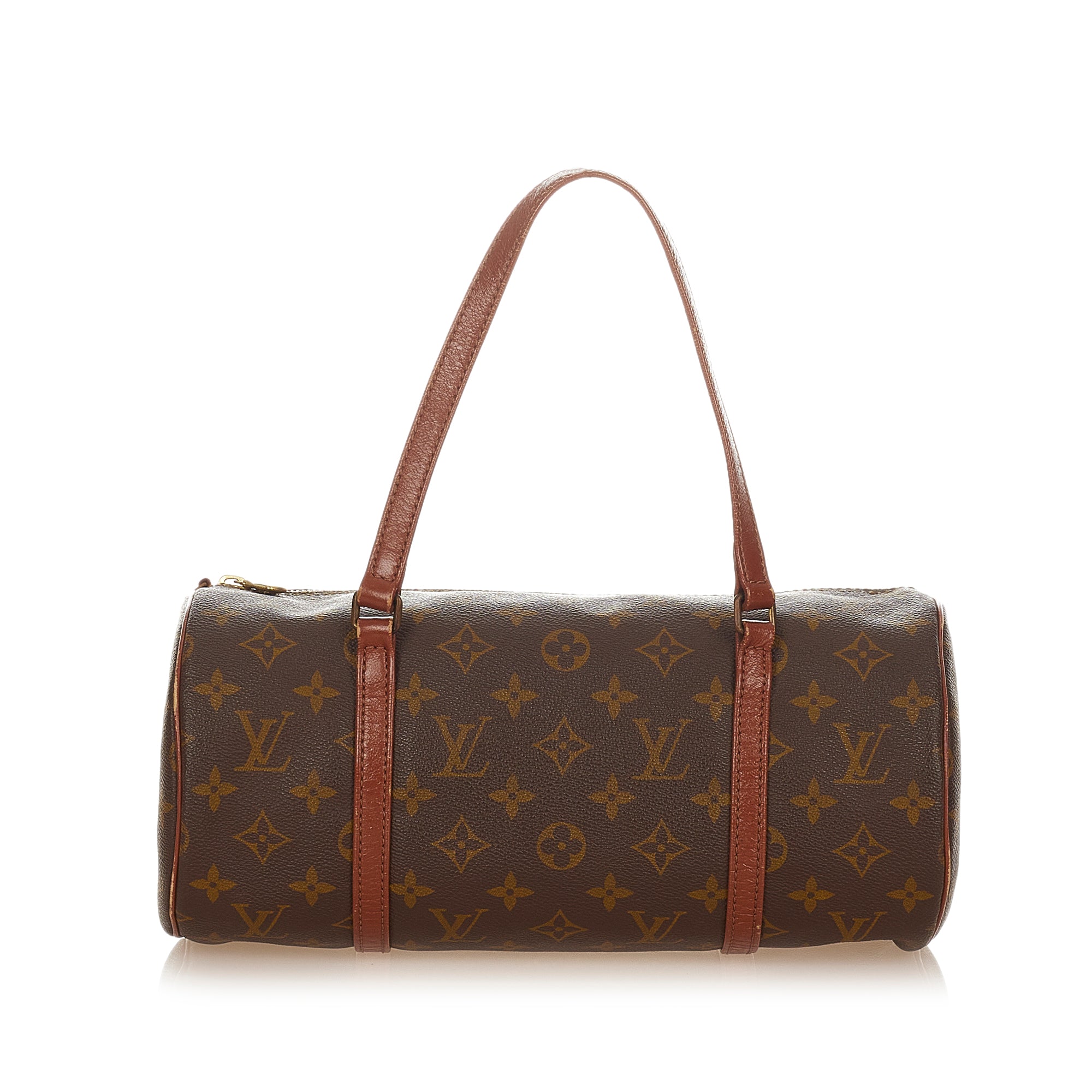 Brown Louis Vuitton Monogram Looping Mini Baguette