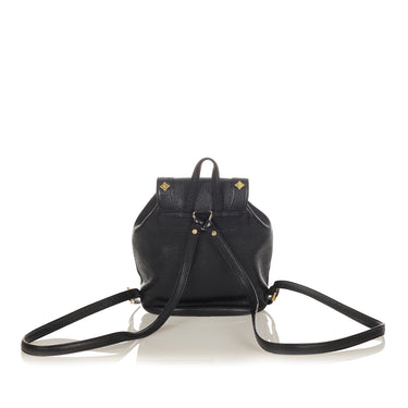 Black MCM Visetos Stark Leather Backpack Bag – Designer Revival