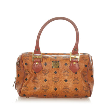 Boston leather handbag MCM Brown in Leather - 29608151