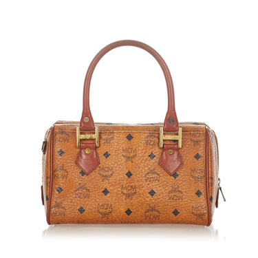 Small Boston Bag in Visetos Original Cognac