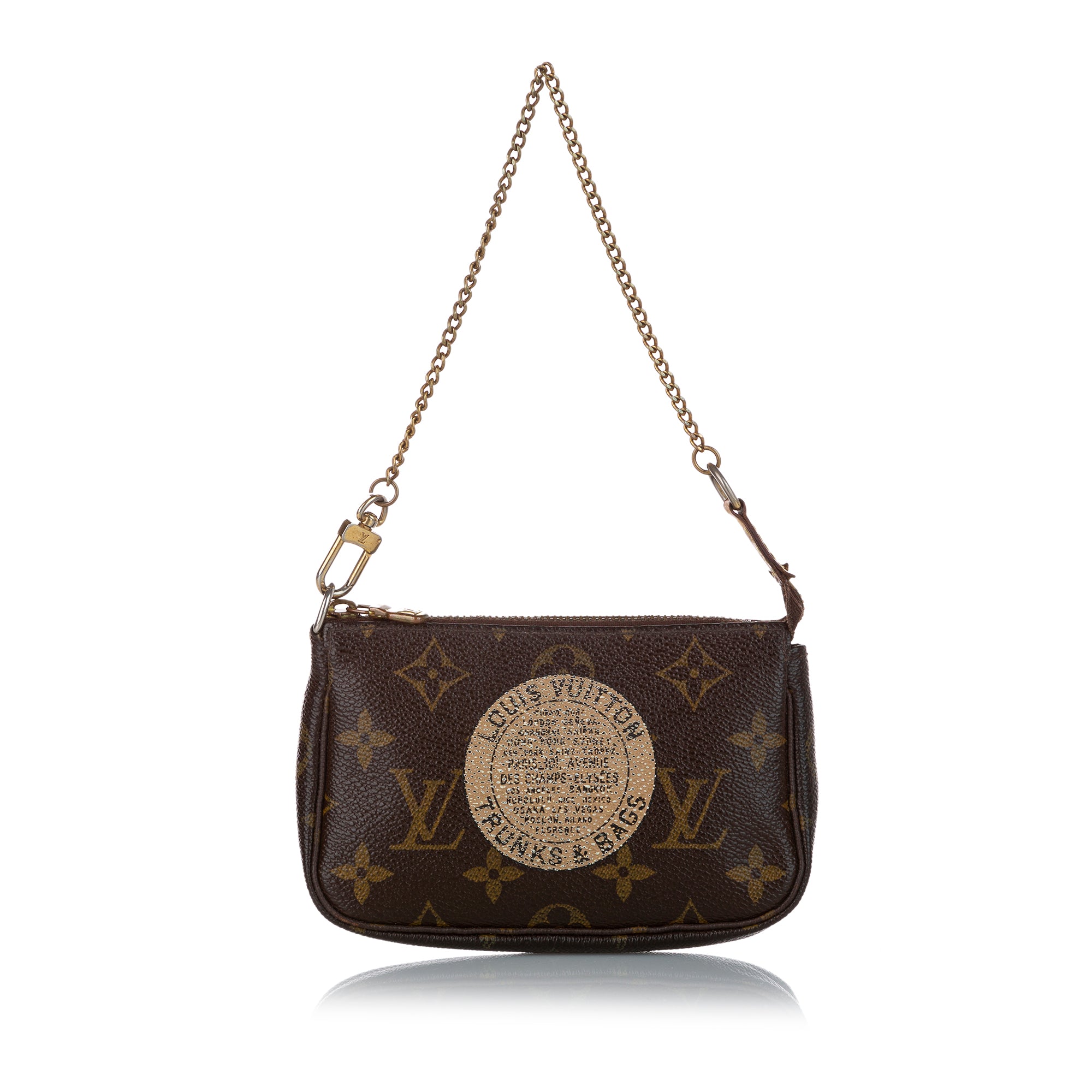 Louis Vuitton black x Yayoi Kusama Side Trunk Shoulder Bag