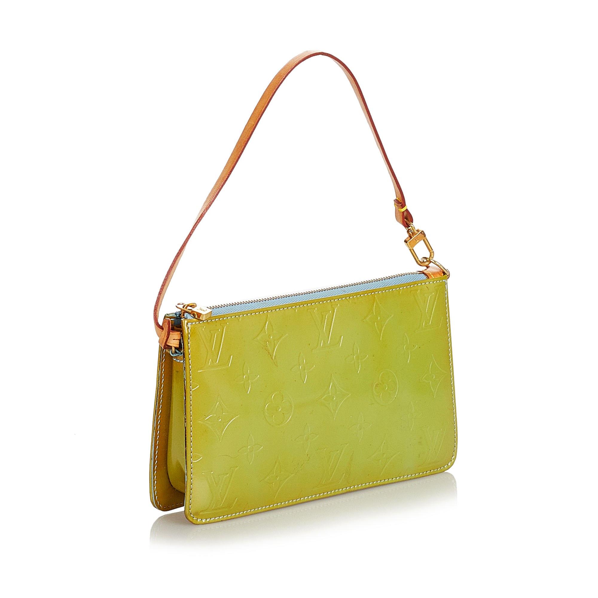 Louis Vuitton Yellow Vernis Lexington Pochette Leather Patent leather  ref.126309 - Joli Closet