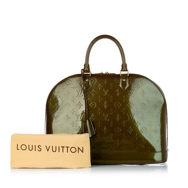 Green Louis Vuitton Monogram Vernis Alma MM Handbag – Designer Revival