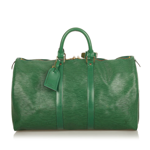 louis vuitton green keepall