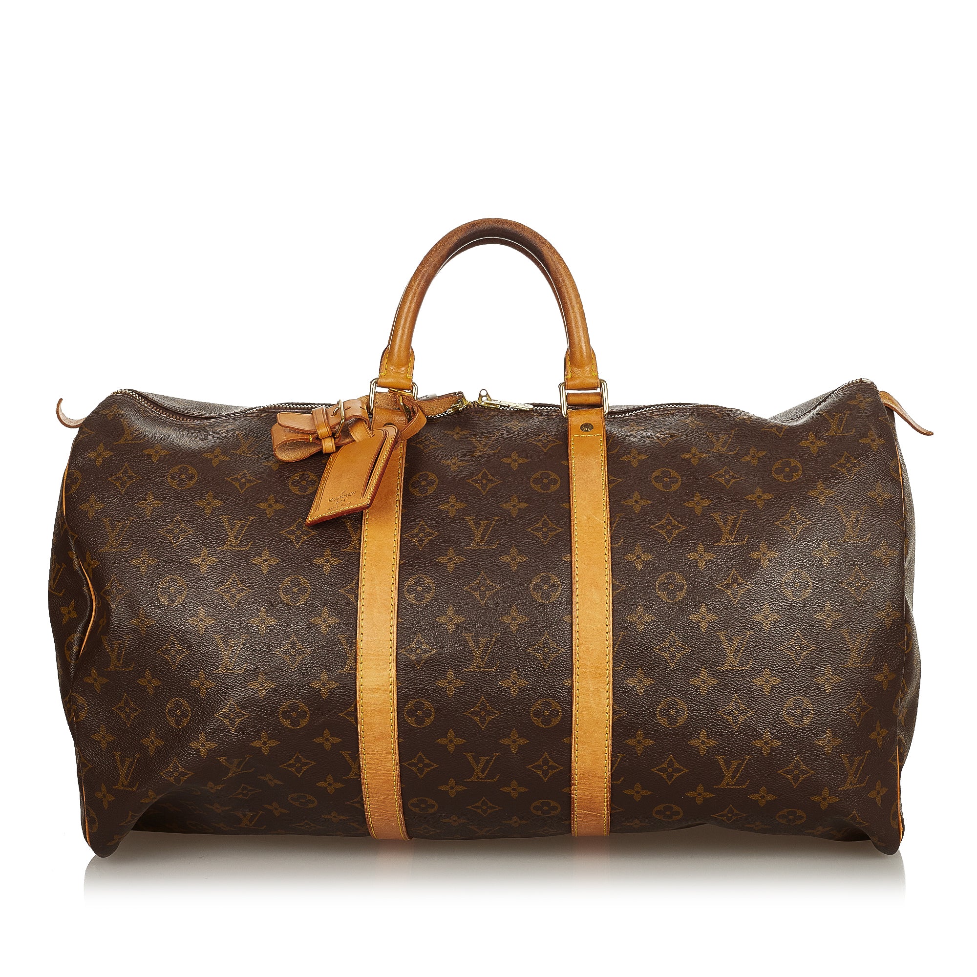 1) Louis Vuitton Monogram Keepall 55 Bag – Revival