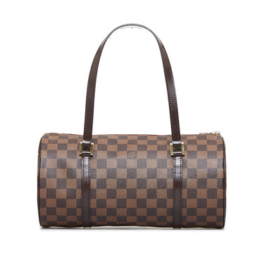 LOUIS VUITTON Papillon Damier Ebene Shoulder Handbag 