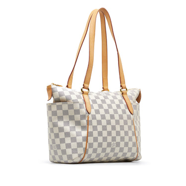 White Louis Vuitton Damier Azur Neverfull PM Tote Bag – Designer