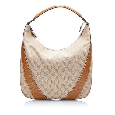 Gucci GG Canvas Abbey Pochette - Brown Shoulder Bags, Handbags - GUC1371688