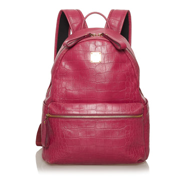 Leather handbag MCM Pink in Leather - 38982687