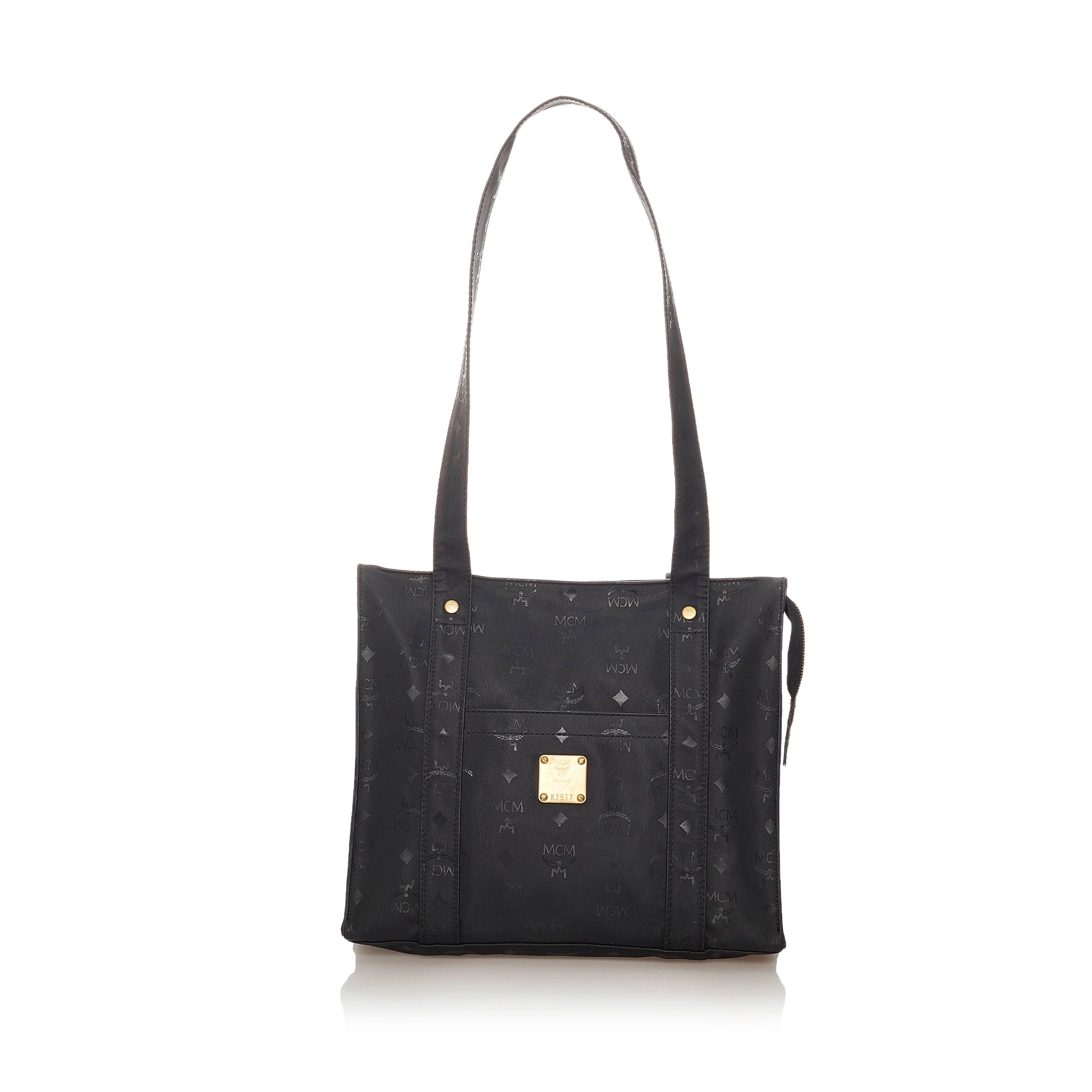 Mcm Shoulder Bag Black Nylon