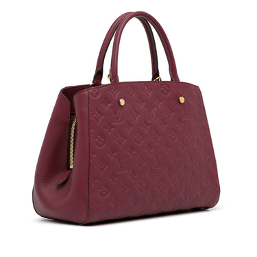 Louis Vuitton Monogram Empreinte Leather Montaigne MM Satchel