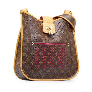 Red Louis Vuitton Monogram Mahina Galatea PM Shoulder Bag