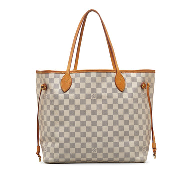 Louis Vuitton Damier Azur Neverfull MM with Pink Lining N41605  Louis  vuitton damier, Louis vuitton, Louis vuitton damier azur