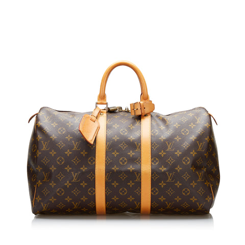 Louis Vuitton Keepall 45 EPI Leather Travel Bag Black