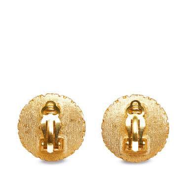 Gold Chanel Mademoiselle Clip on Earrings – Designer Revival