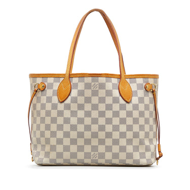 White Louis Vuitton Damier Azur Neverfull PM Tote Bag – Designer Revival