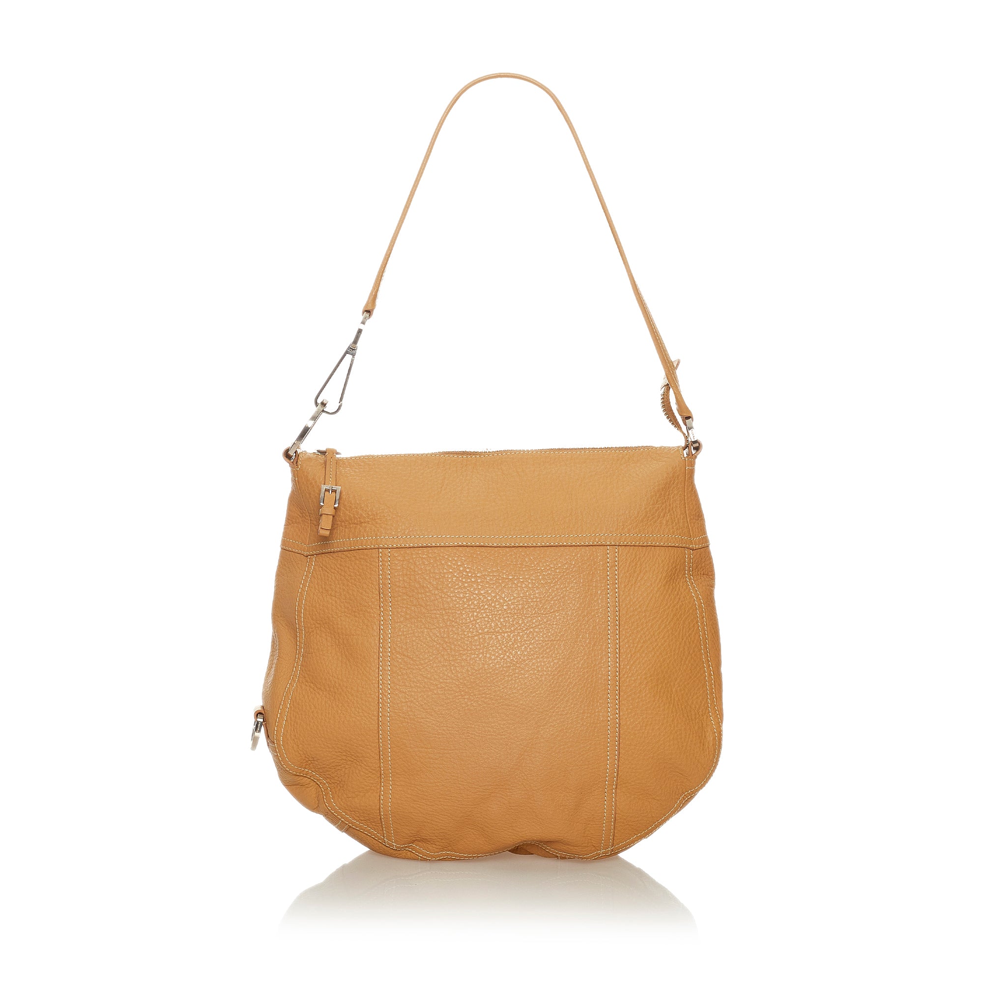 Brown Prada Leather Hobo Bag – Designer Revival