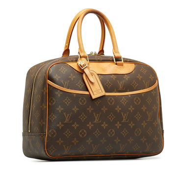 Louis Vuitton Vintage Brown Monogram Canvas Deauville Travel Bag