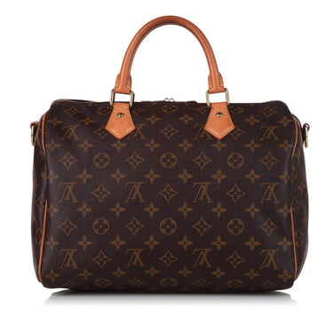 Brown Louis Vuitton Monogram Speedy Bandouliere 30 Satchel