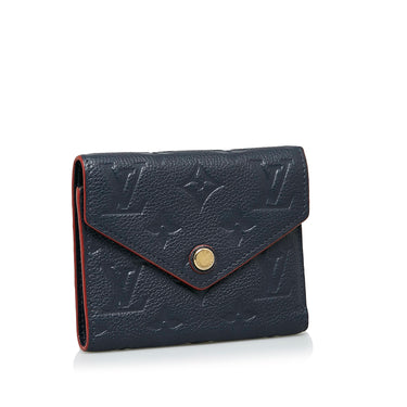 Blue Louis Vuitton Monogram Empreinte Sarah Wallet – Designer Revival