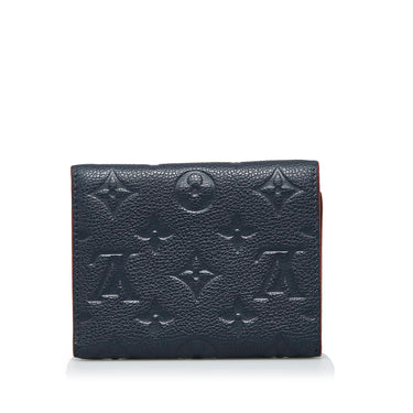 Louis Vuitton - Authenticated Victorine Wallet - Leather Blue for Women, Very Good Condition