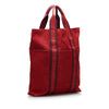 Red Hermes Fourre Tout Cabas Tote Bag