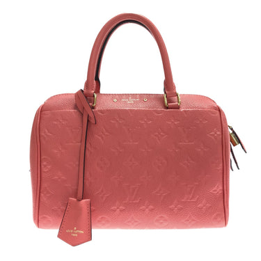 Louis Vuitton Pink Monogram Empreinte Speedy Bandouliere 25