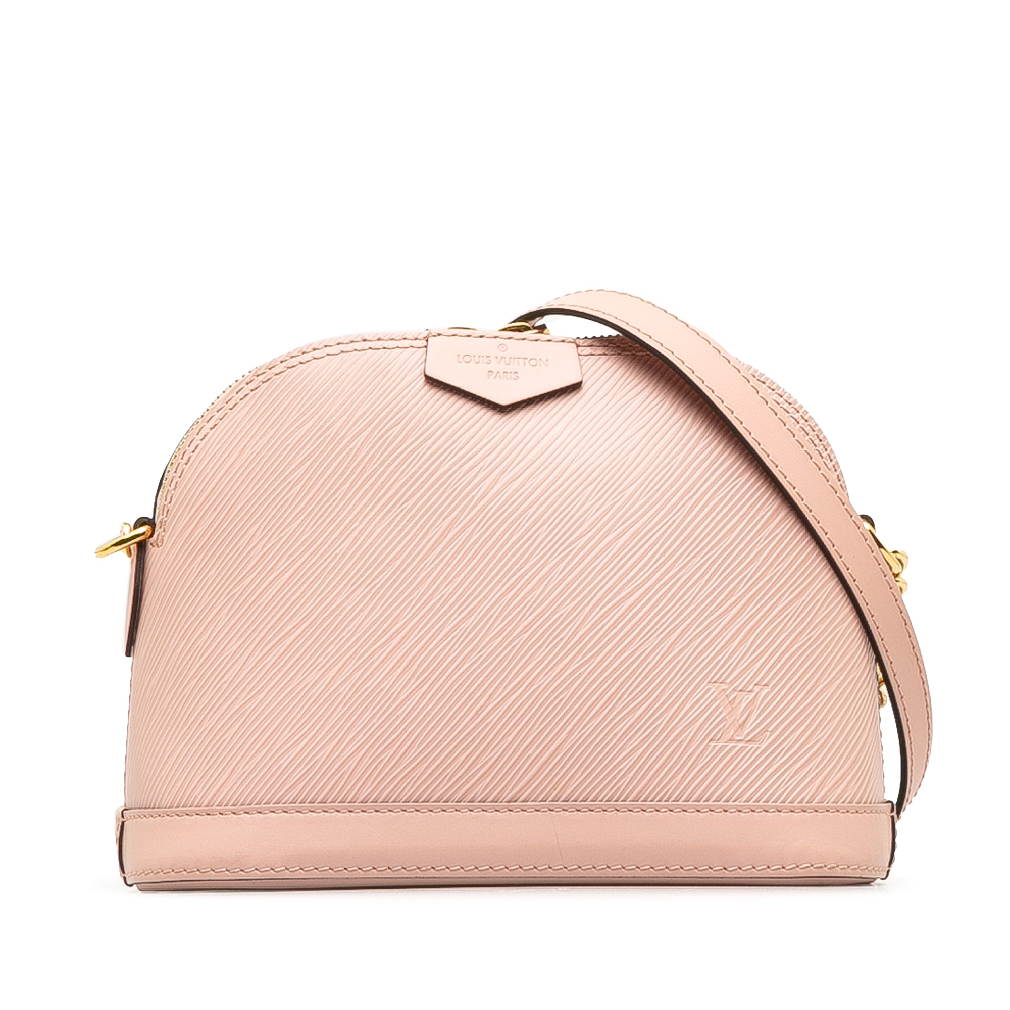 image of Pink Louis Vuitton Epi Mini Alma Crossbody Bag