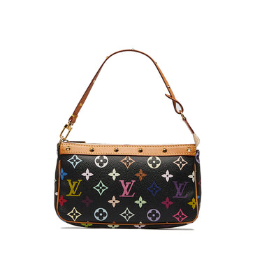 Black Louis Vuitton Monogram Multicolore Pochette Accessoires Baguette