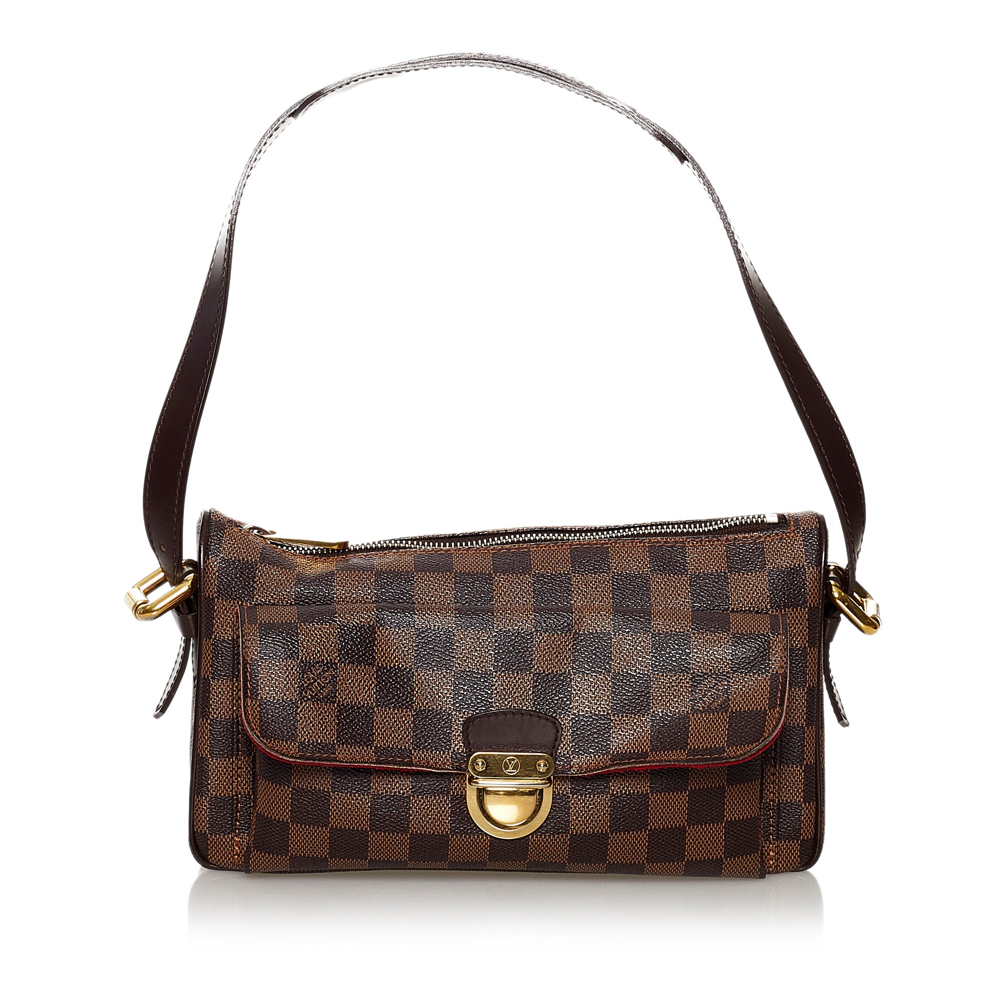 LOUIS VUITTON Damier Ebene Ravello GM Brown Shoulder Bag