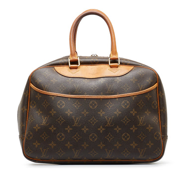 Authenticated Used Louis Vuitton Boston Bag Deauville Brown