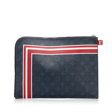 Louis Vuitton Damier Canvas Saint Louis Pochette Clutch Bag