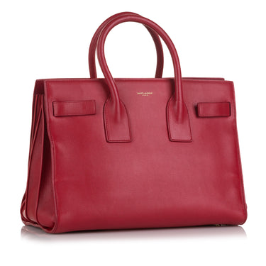 Saint Laurent Red Baby Sac de Jour Tote - Red - Totes