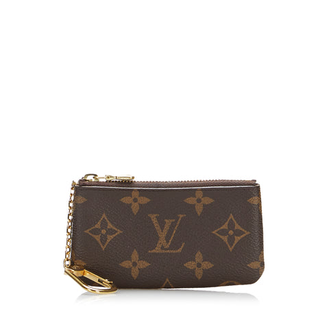 Brown Louis Vuitton Monogram Pochette Cles Coin Pouch, RvceShops Revival