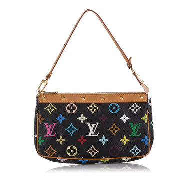 White Louis Vuitton Monogram Multicolore Pochette Accessoires Baguette