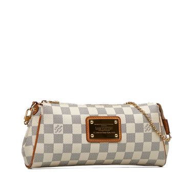 Brown Louis Vuitton Damier Ebene Eva Baguette