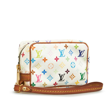 Louis Vuitton Monogram Canvas Trousse Wapity Mini Pouch Wrist Bag Brown
