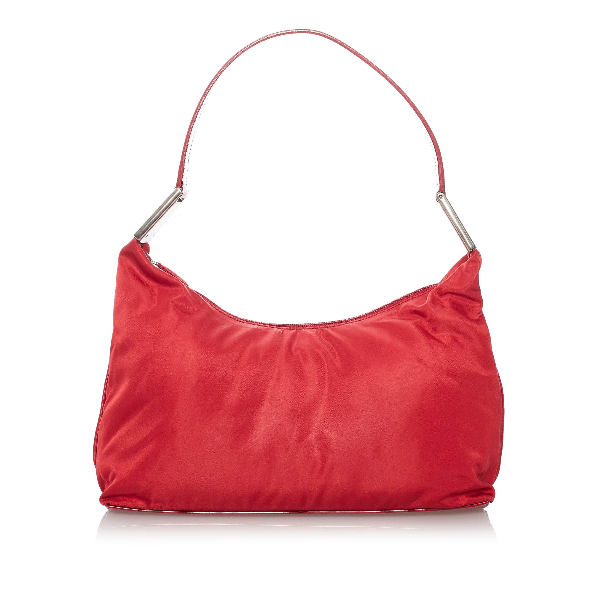 prada red nylon shoulder bag