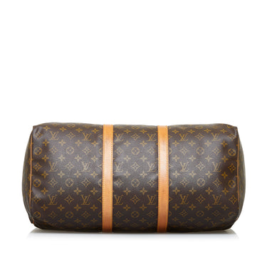 Louis Vuitton Keepall 50 Monogram Canvas Travel Bag Red