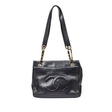 Vintage Chanel Black Caviar Leather Backpack at 1stDibs