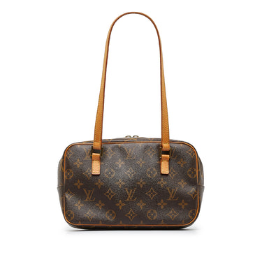 Authenticated Used Louis Vuitton Tote Bag Cite MM Brown Beige