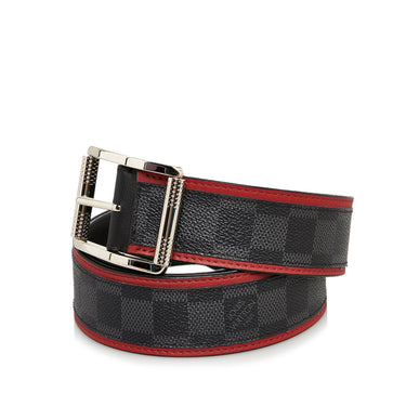 Black Louis Vuitton Monogram Eclipse Initiales Belt – Designer Revival