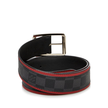 Black Louis Vuitton LV Initiales Leather Belt – Designer Revival