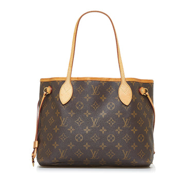 Neverfull leather tote Louis Vuitton Brown in Leather - 37865966