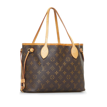 Neverfull leather tote Louis Vuitton Brown in Leather - 36654633