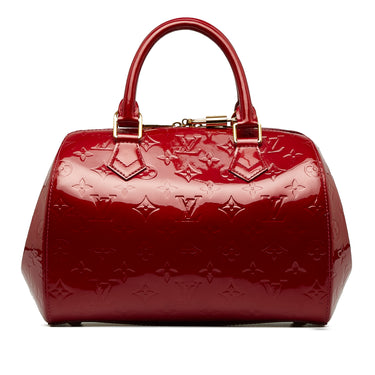 Louis Vuitton - Red Monogram Vernis rayures Wilshire PM