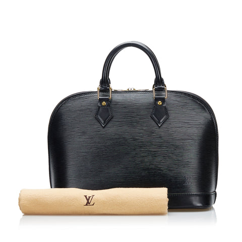 Louis Vuitton Alma Black Epi Bag