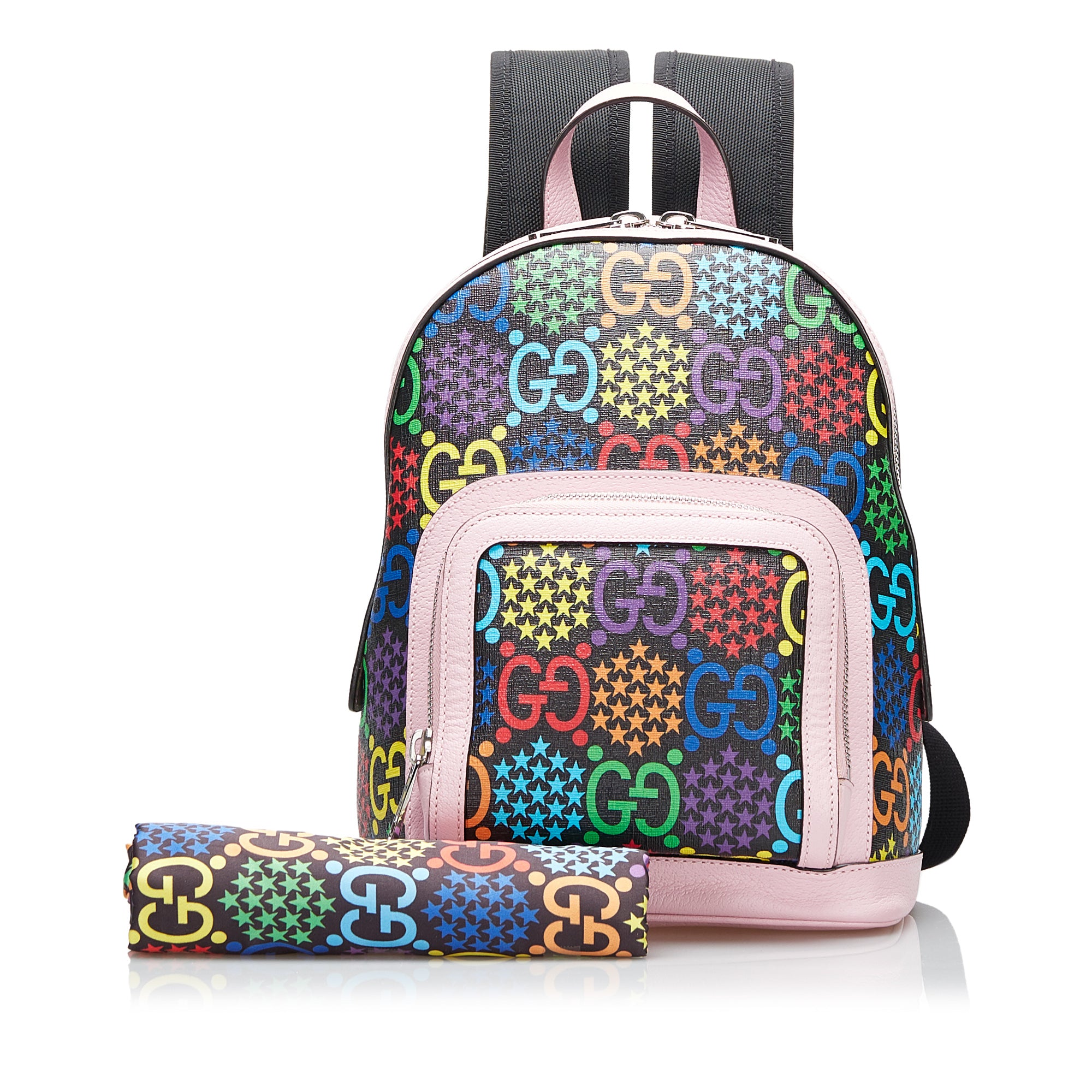 Pink Gucci GG Supreme Psychedelic Backpack – Designer Revival