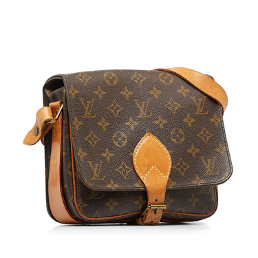 Louis Vuitton Monogram Cartouchiere MM Shoulder Cross Body Bag