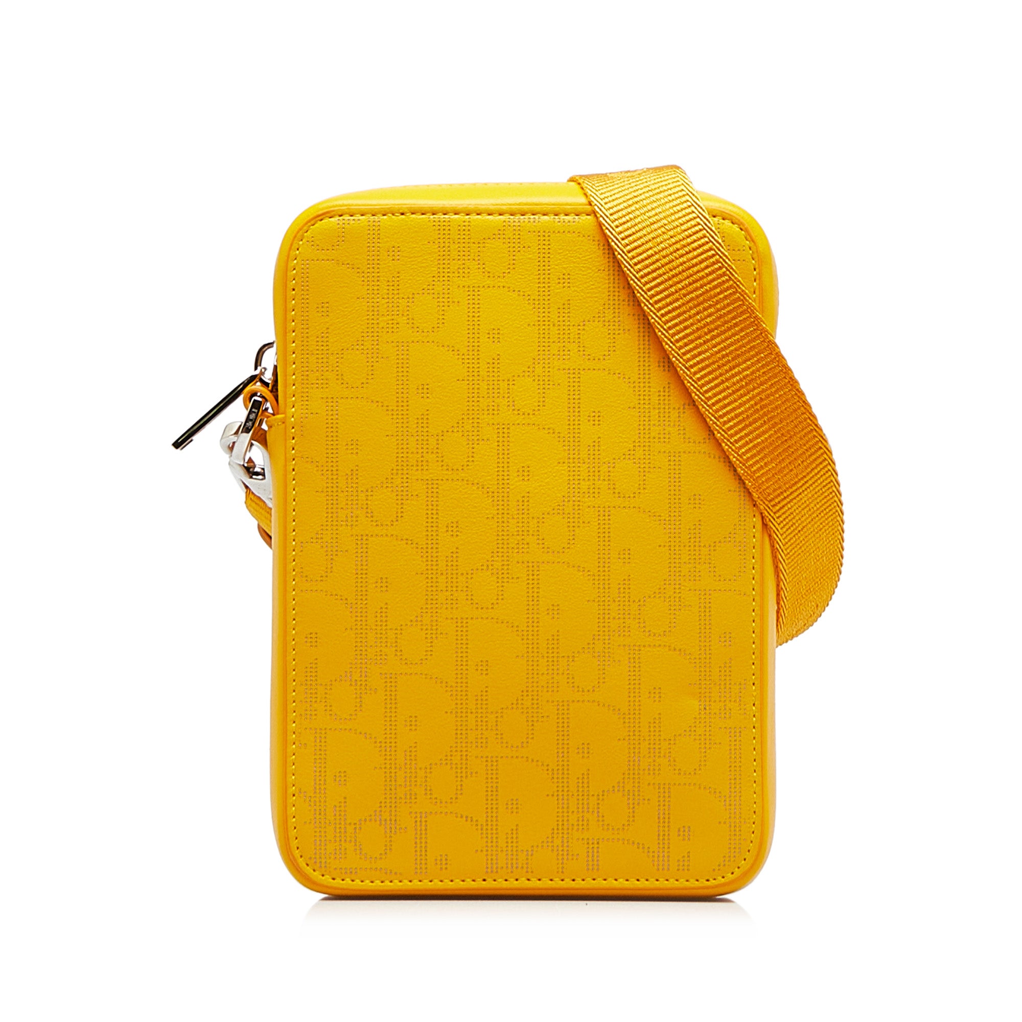 image of Yellow Dior Oblique World Tour Messenger Bag